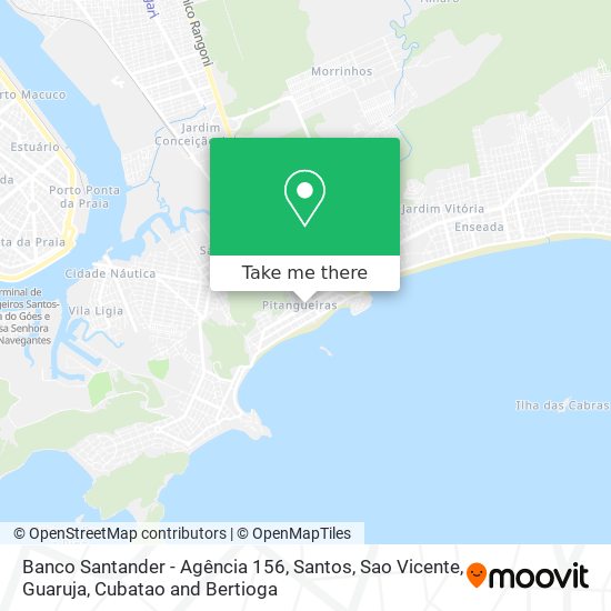 Mapa Banco Santander - Agência 156