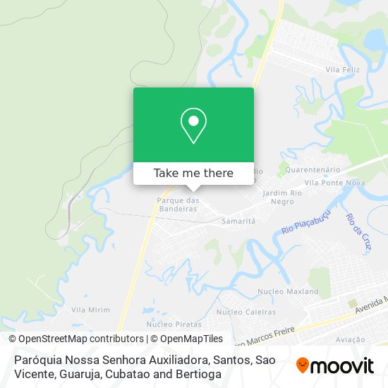 Mapa Paróquia Nossa Senhora Auxiliadora