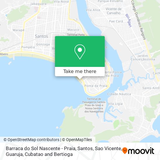 Barraca do Sol Nascente - Praia map