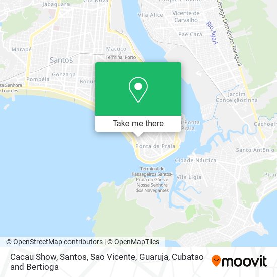 Cacau Show map