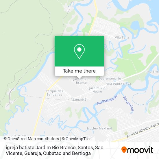 igreja batista Jardim Rio Branco map