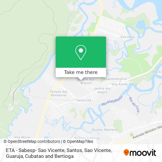 ETA - Sabesp-  Sao Vicente map