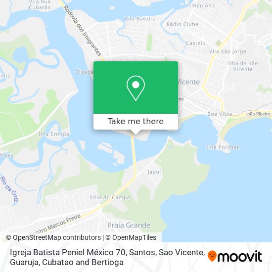 Igreja Batista Peniel México 70 map