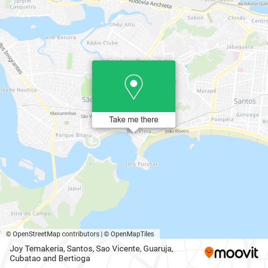 Joy Temakeria map