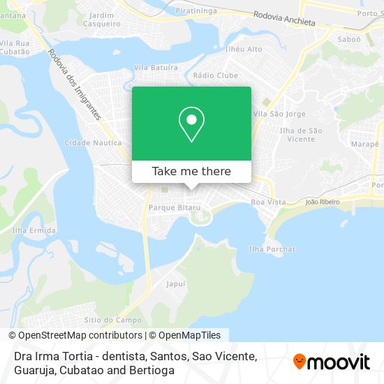 Dra Irma Tortia - dentista map