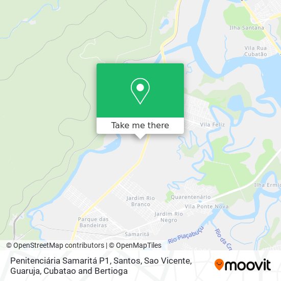 Penitenciária Samaritá P1 map