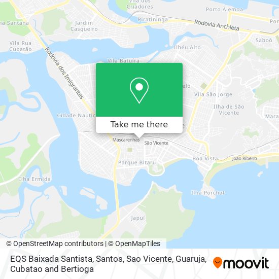 EQS Baixada Santista map