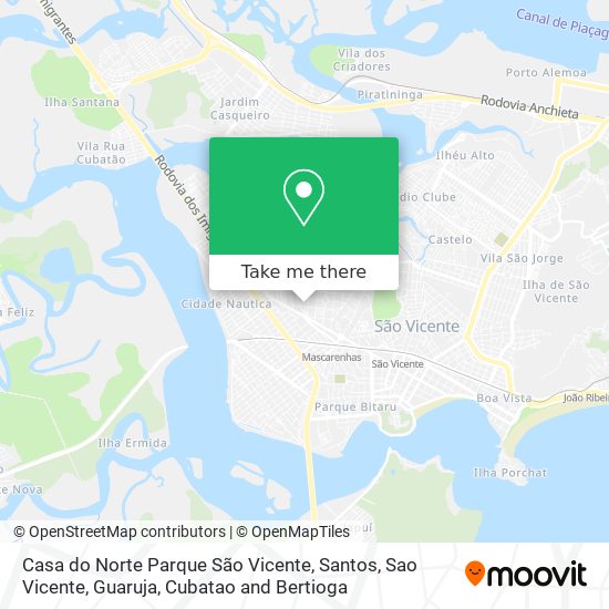 Casa do Norte Parque São Vicente map