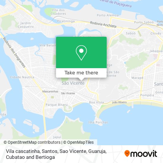 Vila cascatinha map