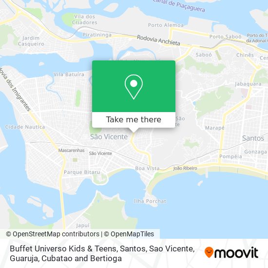 Buffet Universo Kids & Teens map