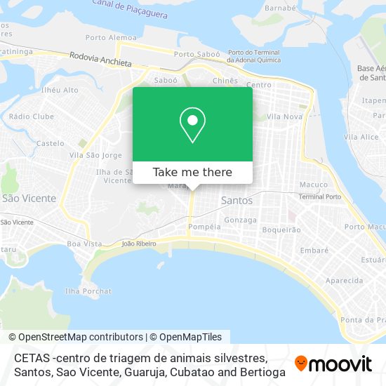 CETAS -centro de triagem de animais silvestres map