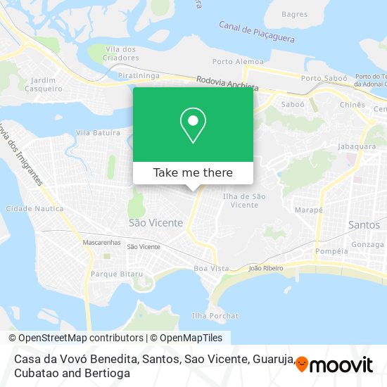 Casa da Vovó Benedita map