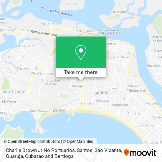 Mapa Charlie Brown Jr No Portuarios