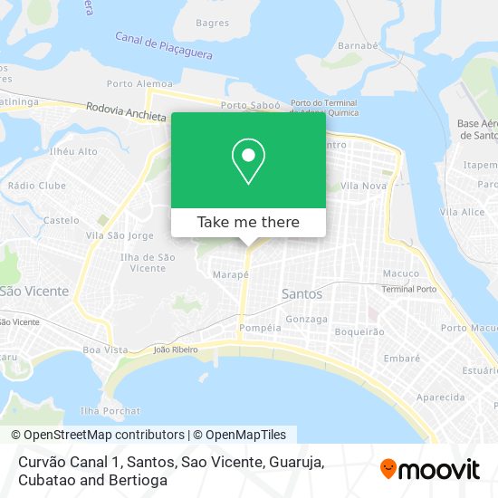 Curvão Canal 1 map