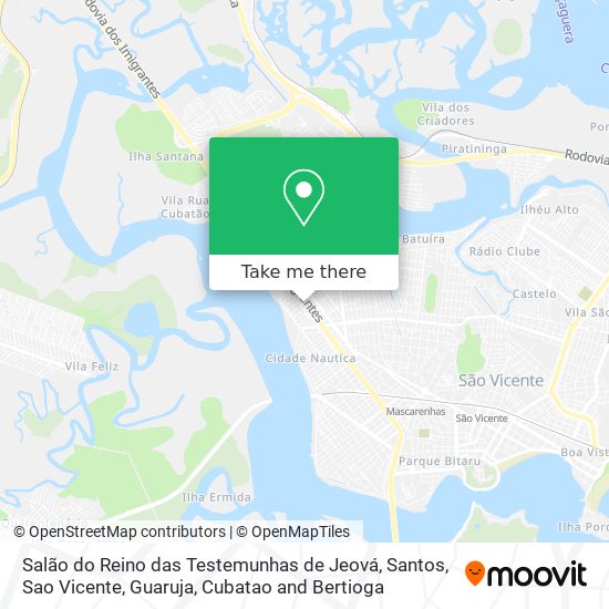 Salão do Reino das Testemunhas de Jeová map
