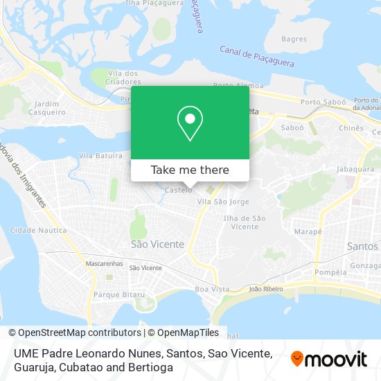 Mapa UME Padre Leonardo Nunes