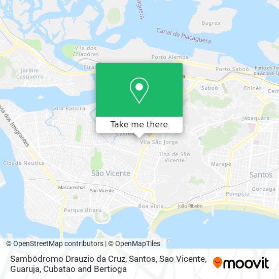 Mapa Sambódromo Drauzio da Cruz