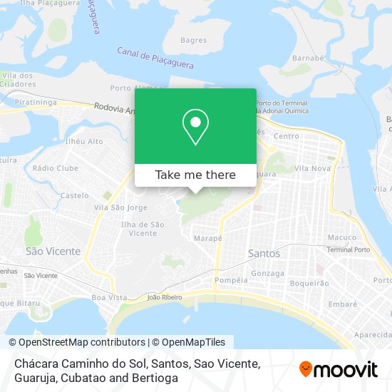 Chácara Caminho do Sol map