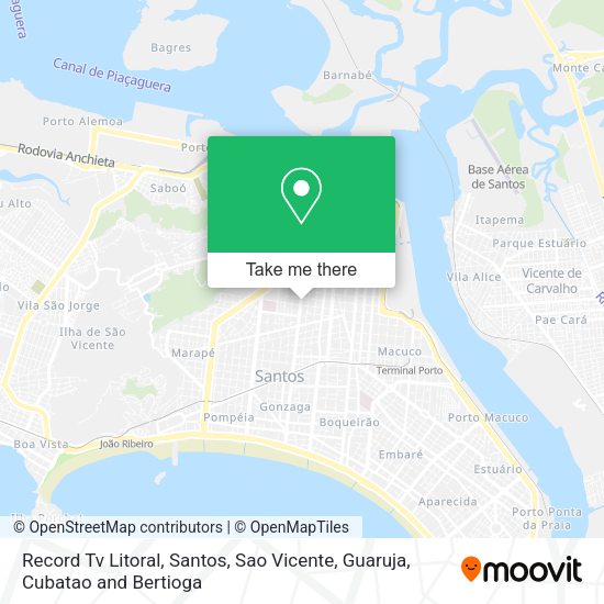 Record Tv Litoral map