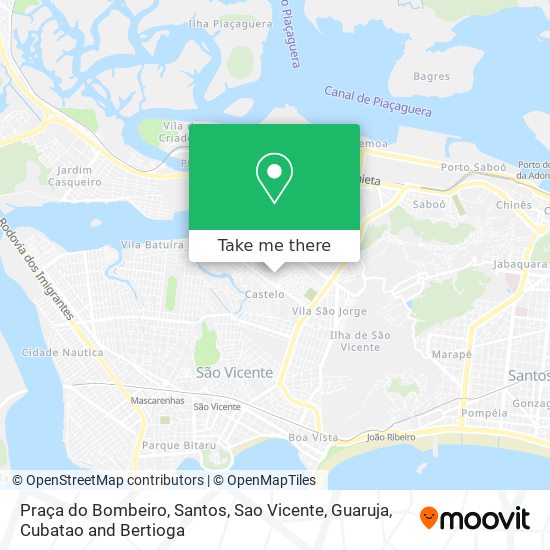 Mapa Praça do Bombeiro