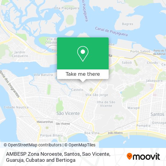 Mapa AMBESP Zona Noroeste