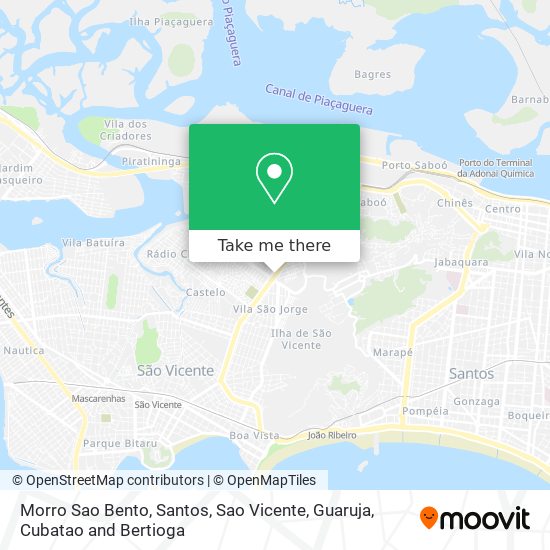 Mapa Morro Sao Bento