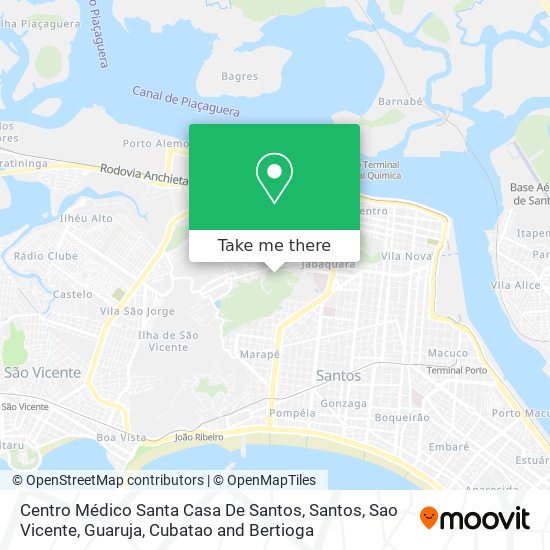 Centro Médico Santa Casa De Santos map