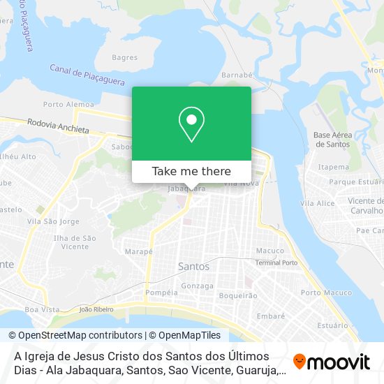 A Igreja de Jesus Cristo dos Santos dos Últimos Dias - Ala Jabaquara map