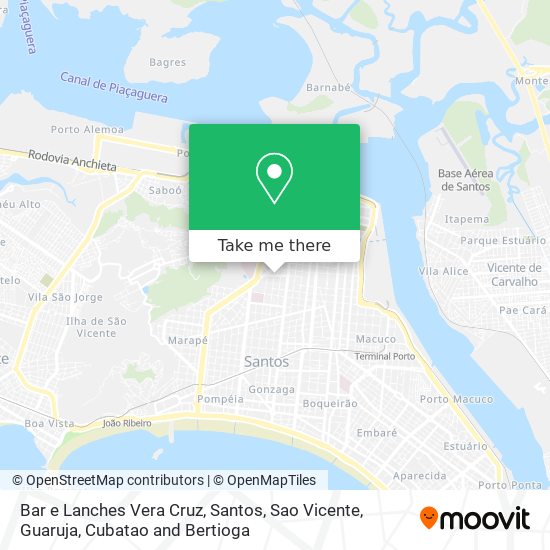 Bar e Lanches Vera Cruz map