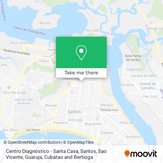 Mapa Centro Diagnóstico - Santa Casa
