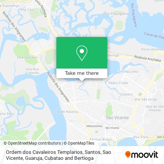 Ordem dos Cavaleiros Templarios map