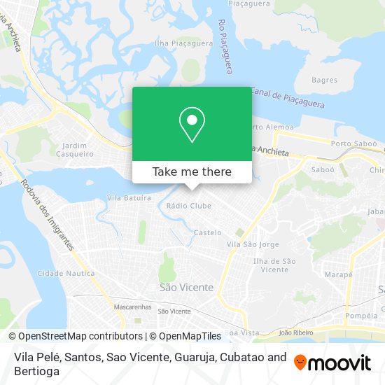 Vila Pelé map