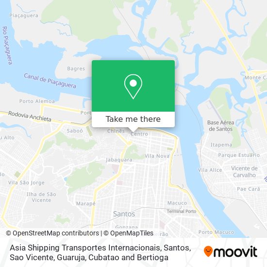 Asia Shipping Transportes Internacionais map