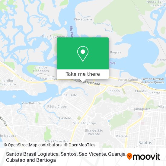 Santos Brasil Logistica map