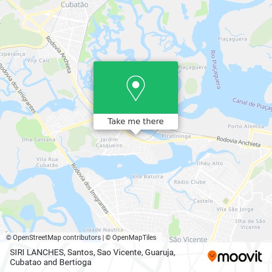 Mapa SIRI LANCHES