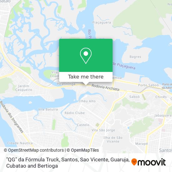"QG" da Fórmula Truck map