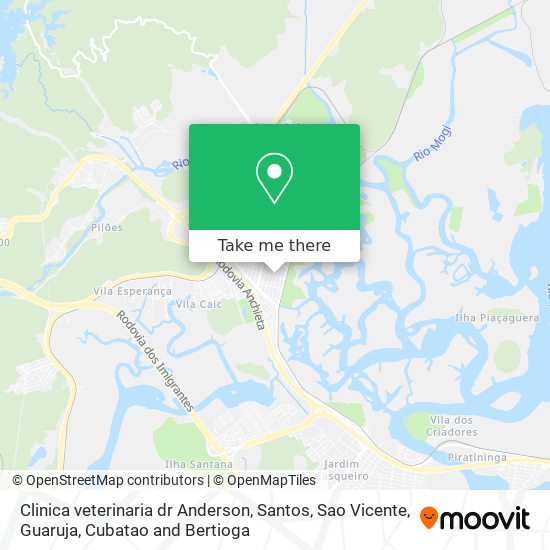 Clinica veterinaria dr Anderson map