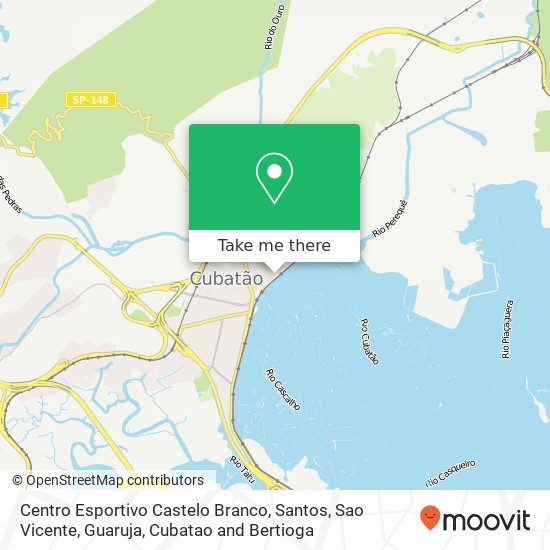 Mapa Centro Esportivo Castelo Branco