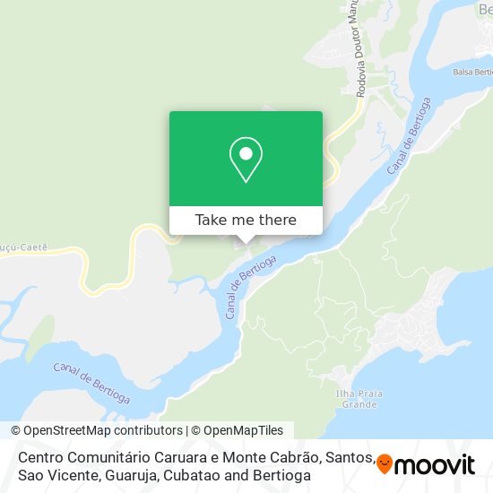 Mapa Centro Comunitário Caruara e Monte Cabrão