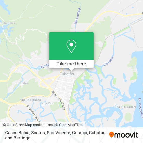 Casas Bahia map