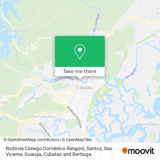 Rodovia Cônego Domênico Rangoni map