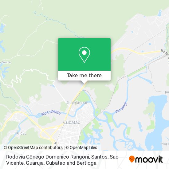 Rodovia Cônego Domenico Rangoni map