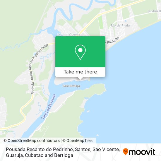 Mapa Pousada Recanto do Pedrinho