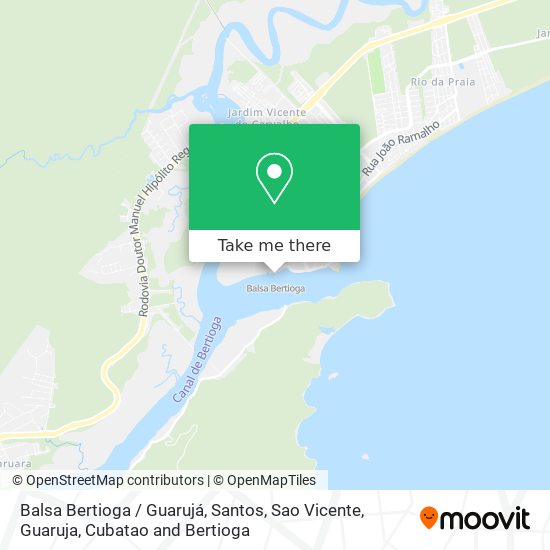 Balsa Bertioga / Guarujá map