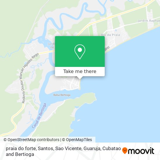 praia do forte map