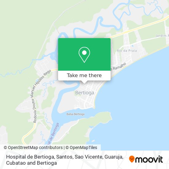 Hospital de Bertioga map