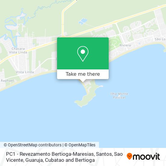 PC1 - Revezamento Bertioga-Maresias map