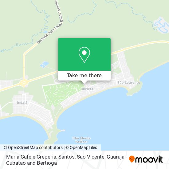 Maria Café e Creperia map