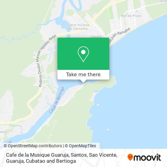 Mapa Cafe de la Musique Guaruja