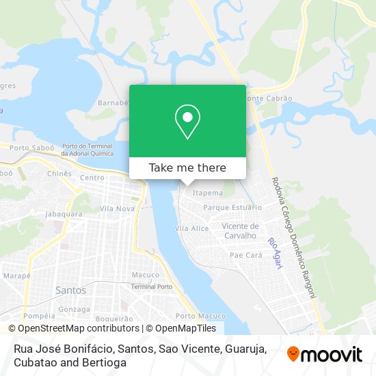 Rua José Bonifácio map